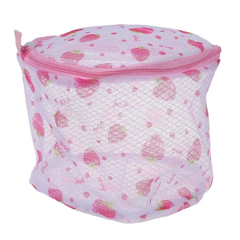 

Bra/Underwear/Lingerie/Socks Laundry Mesh Bag Wash Basket--Strawberry Or Rose Print