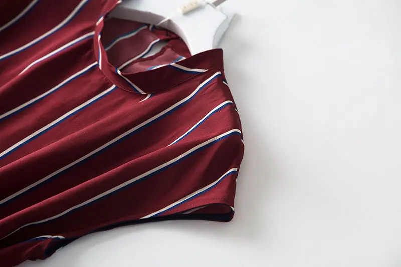 Платье-рубашка с вертикальным маслом в полоску красное синее белое платье