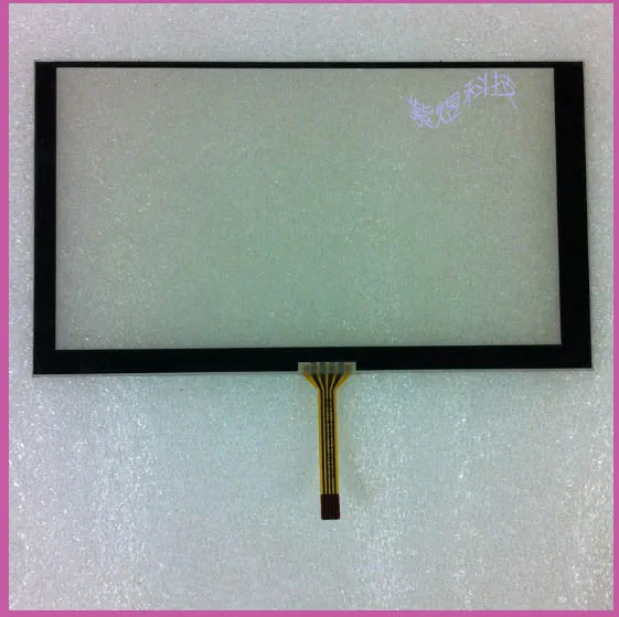 

6 inches 6.2 -inch 4-wire resistive touch screen hand-written screen 155 * 88 car DVD navigation touch black silk screen edge