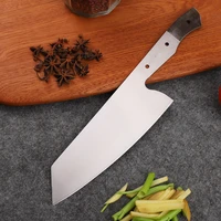 diy handmade 8 lnch professional chef dc53 blade kitchen japanese style meat cutting cooking edc tool knife