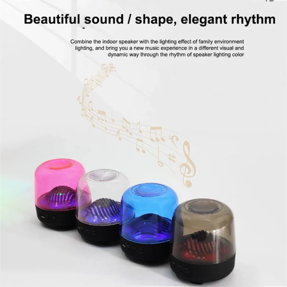 L17-b яркий прозрачный стеклянный Bluetooth-динамик с сабвуфером | Электроника