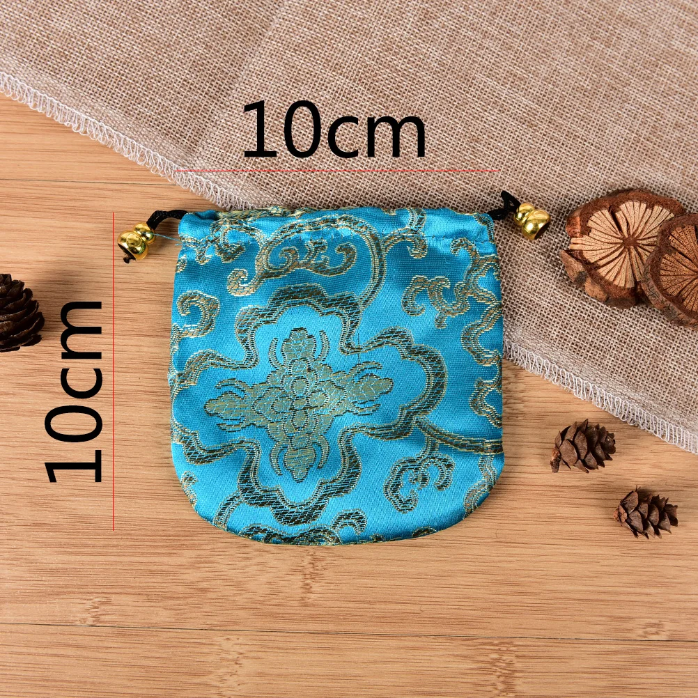 

10PCS Traditional Silk Travel Pouch Classic Chinese Embroidery Jewelry Bag Organizer Jewelry Display Women Jewelry Storage Bag