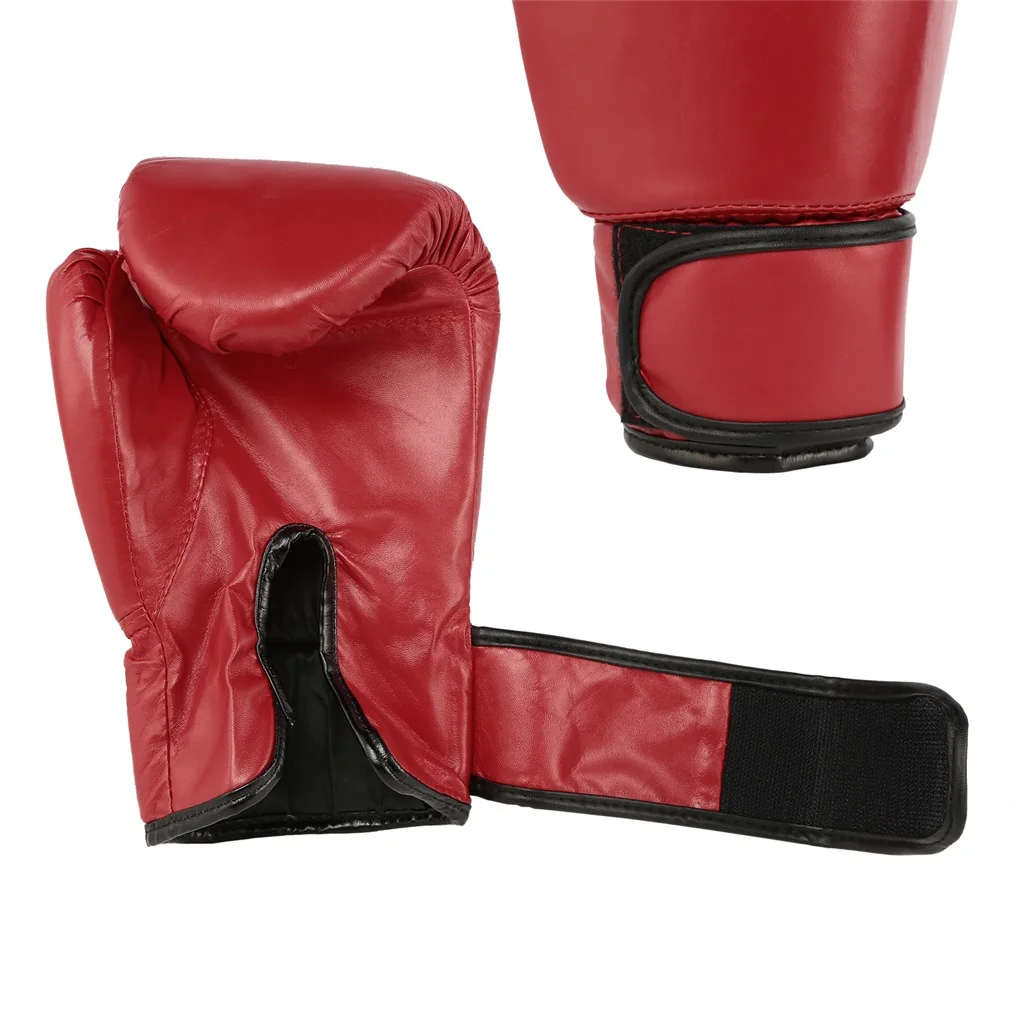 Red & Black Adult Boxing Gloves Professional Sandbag Liner Kickboxing Pugilism Men Women Training Fighting Tool |