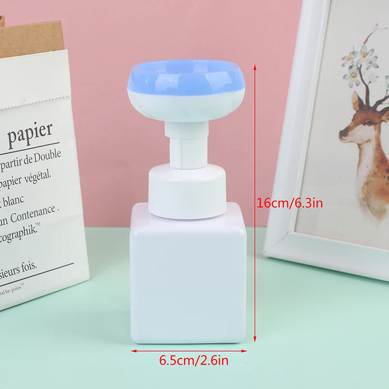 

Soap Bottle Foaming Lotions Refillable Bottle Flower Pump Head Soap Shampoo Cosmetic Empty Bottle 250ML
