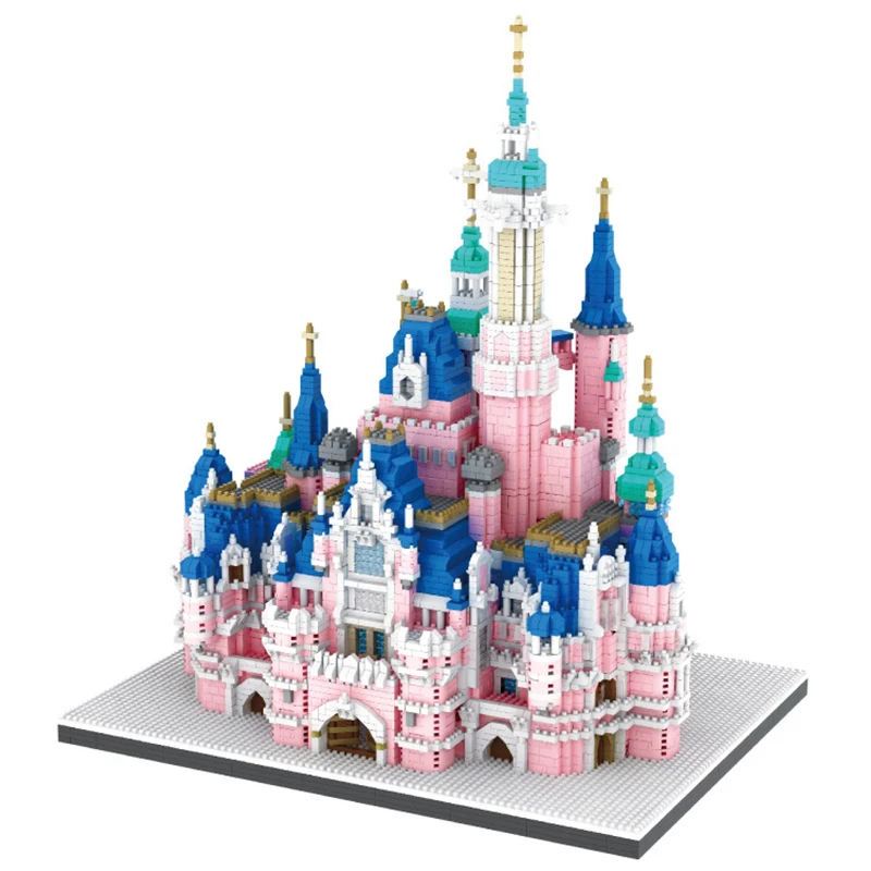 

6300 PCS DIY Mini Diamond Cartoon Dream Tale Castle Anime Architecture building blocks Bricks Toys For Children Christmas Gifts