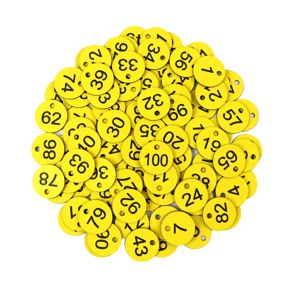 

Пронумерованные круглые бирки для ульев 100 штук