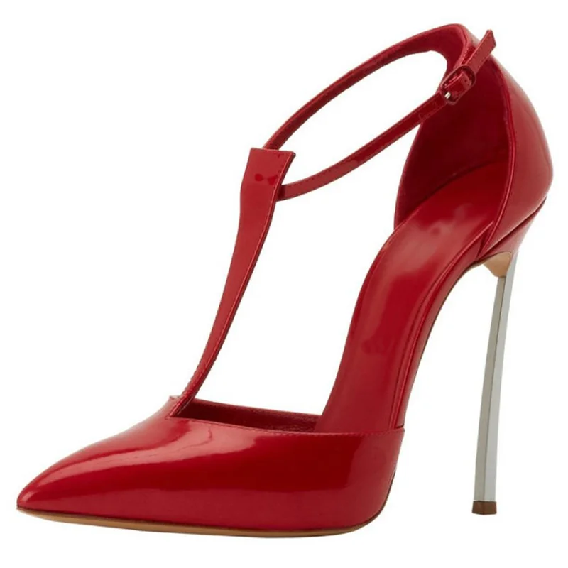 Модельные туфли из лакированной кожи серебристые туфли-лодочки на высоком