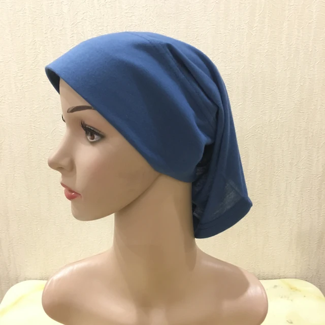 Turquoise Tube Undercap hijab cap