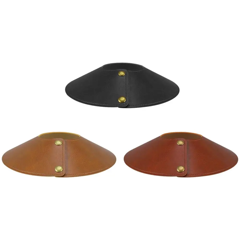 

Modern Leather Lampshade Outdoor Tent Dust-proof Lamp Shade Cover Leather Lampshade for Floor Light Replacement