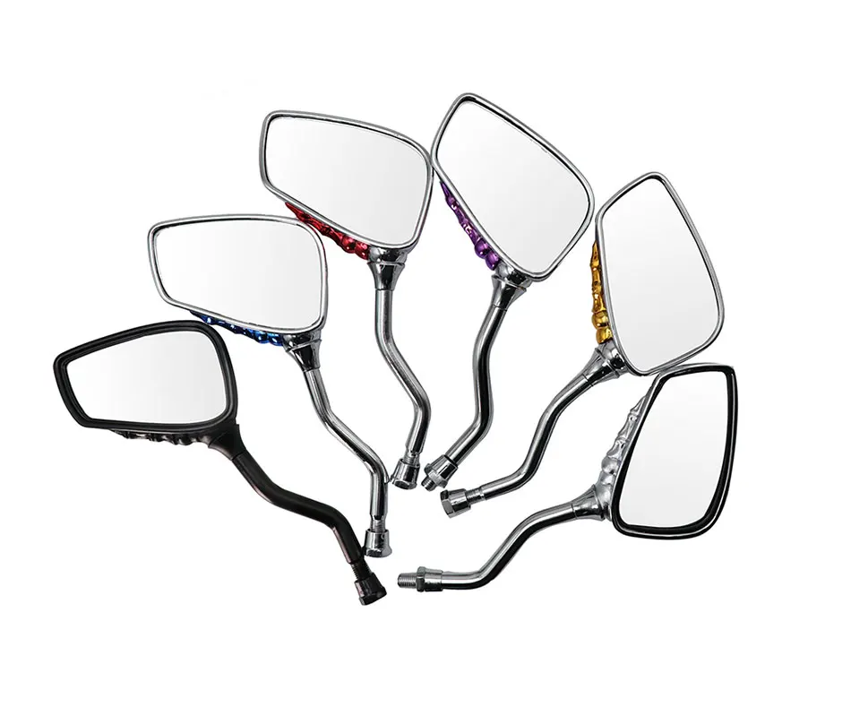 2 шт. мотоцикл Скелет Череп рук коготь Тень заднего вида зеркала 8 мм 10