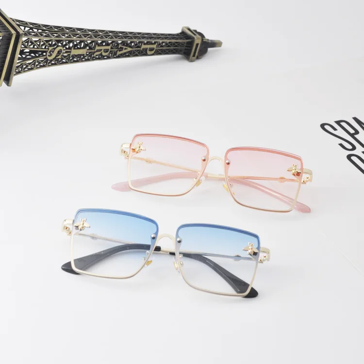 Милые детские металлические солнцезащитные очки брендовые дизайнерские модные
