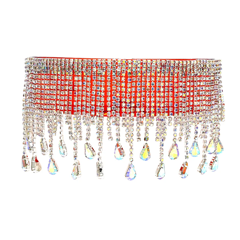 

Oversized Goggles Sunglasses Women Luxury Fsahion Tassel Crystal Diamond Sun Glasses Mask Steampunk Eye Protection Glasses Shade