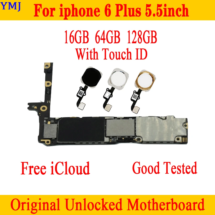 Заводская разблокированная материнская плата для iphone 6 plus 16 Гб 64 128 ГБ оригинал