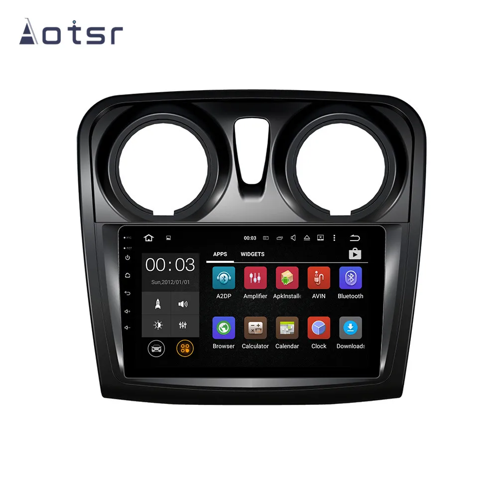 Автомобильный GPS-навигатор DSP Android 9 без автомобильного DVD-плеера для Renault Sandero/Logan