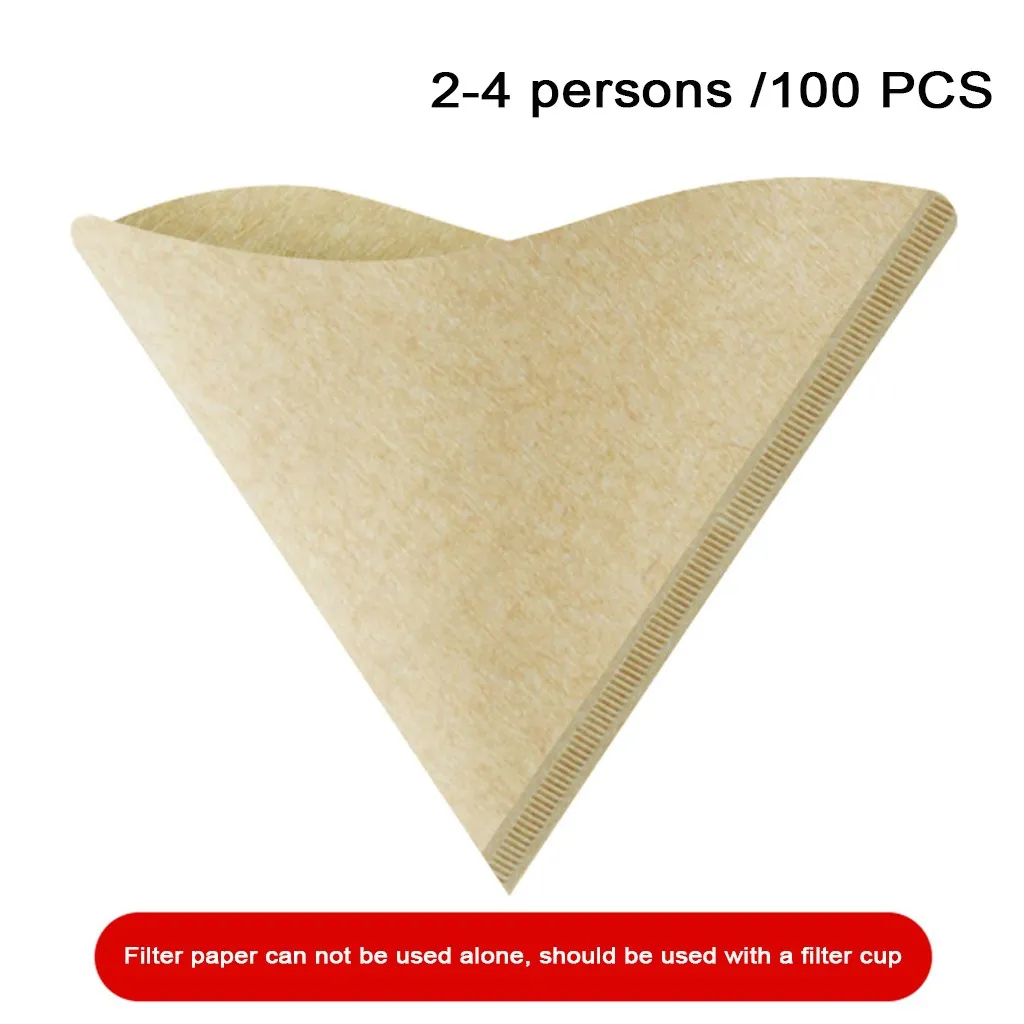 

100PC Coffee Filter Paper Drip Paper Coffee Filter Coffee Maker Accessories Tea Infuser Filter 4.9
