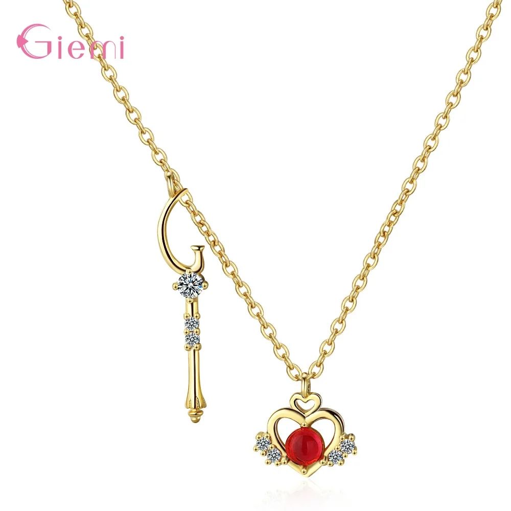 

Новое поступление, кулон в виде сердца из стерлингового серебра 925 пробы, ожерелья в европейском и американском стиле, Женский Подарок на го...