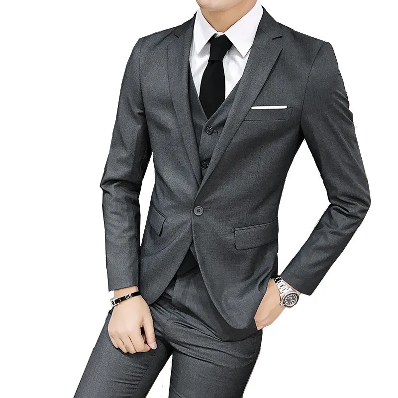 Мужские костюмы 2020 осень бизнес джентльмен для свадьбы или торжественного