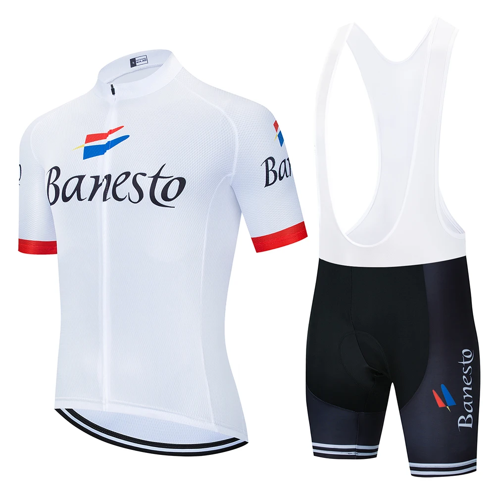 

2020 Banesto cycling team jersey 9D bike shorts set Ropa Ciclismo MENS MTB summer PRO CYCLING Maillot bottom clothes