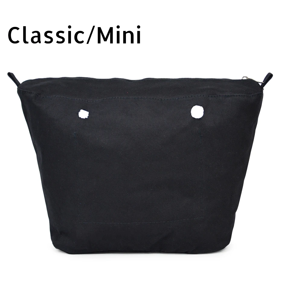 

Hot Selling Inner Organizer Zipper-Up Pocket for Classic Mini Obag Canvas Insert with Waterproof Coating for O Bag Accesorios