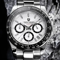 pagani design fashion men quartz wristwatches top brand ceramic bezel waterproof watch stainless steel men chronograph stopwatch
