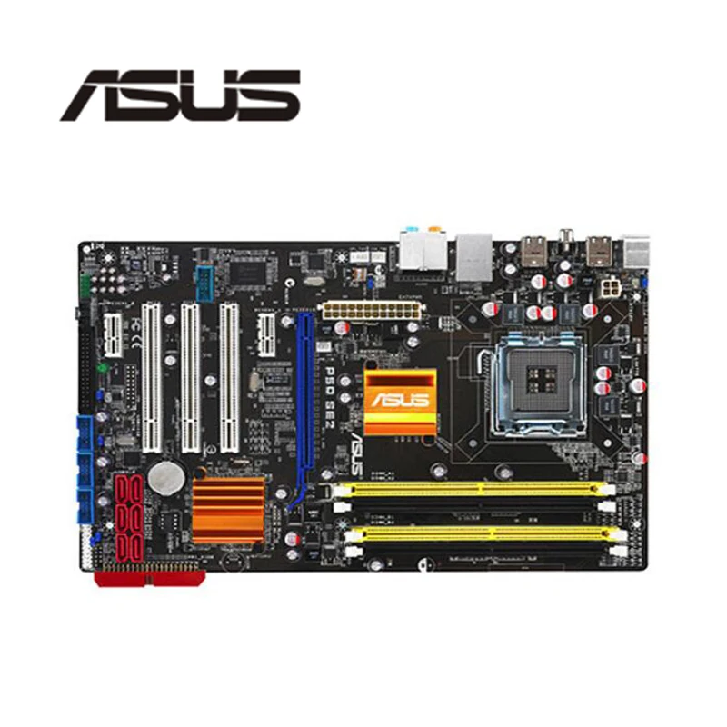 Материнская плата для Asus P5Q SE2 оригинальная б/у материнская P45 Socket LGA 775 Q8200 Q8300 DDR2 |