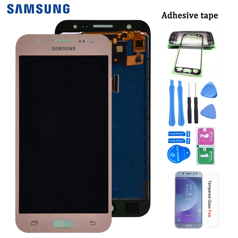 Для Samsung Galaxy J5 j500 J500FN J500M J500H ЖК-дисплей Дисплей с кодирующий преобразователь сенсорного экрана в сборе для регулировки Яркость