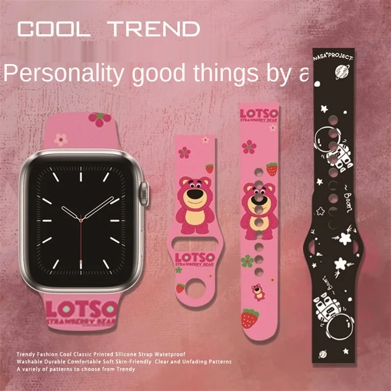 Ремешок Disney для Apple Watch Band 44 40 38 42 мм браслет с рисунком Человека-паука IWatch 1 2 3 4 5 Se 6 |