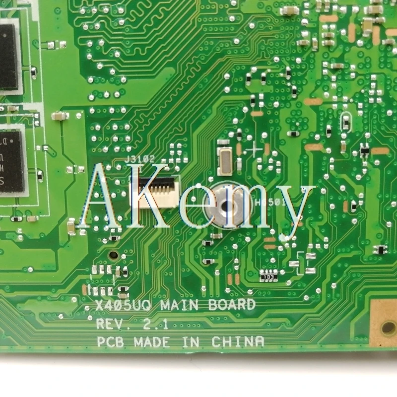 

Akemy X405UA For Asus X405U X405UN X405UR X405URR X405URP X405UQ X405UF Laotop Mainboard X405UA Motherboard I3-6006U CPU 4GB RAM