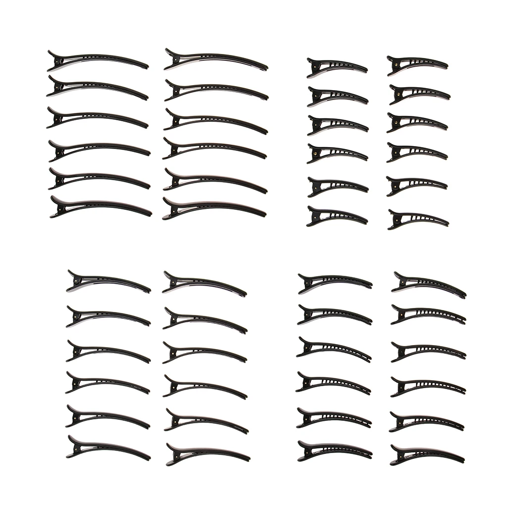 

Черные заколки для волос «утиный нос», 12 шт.