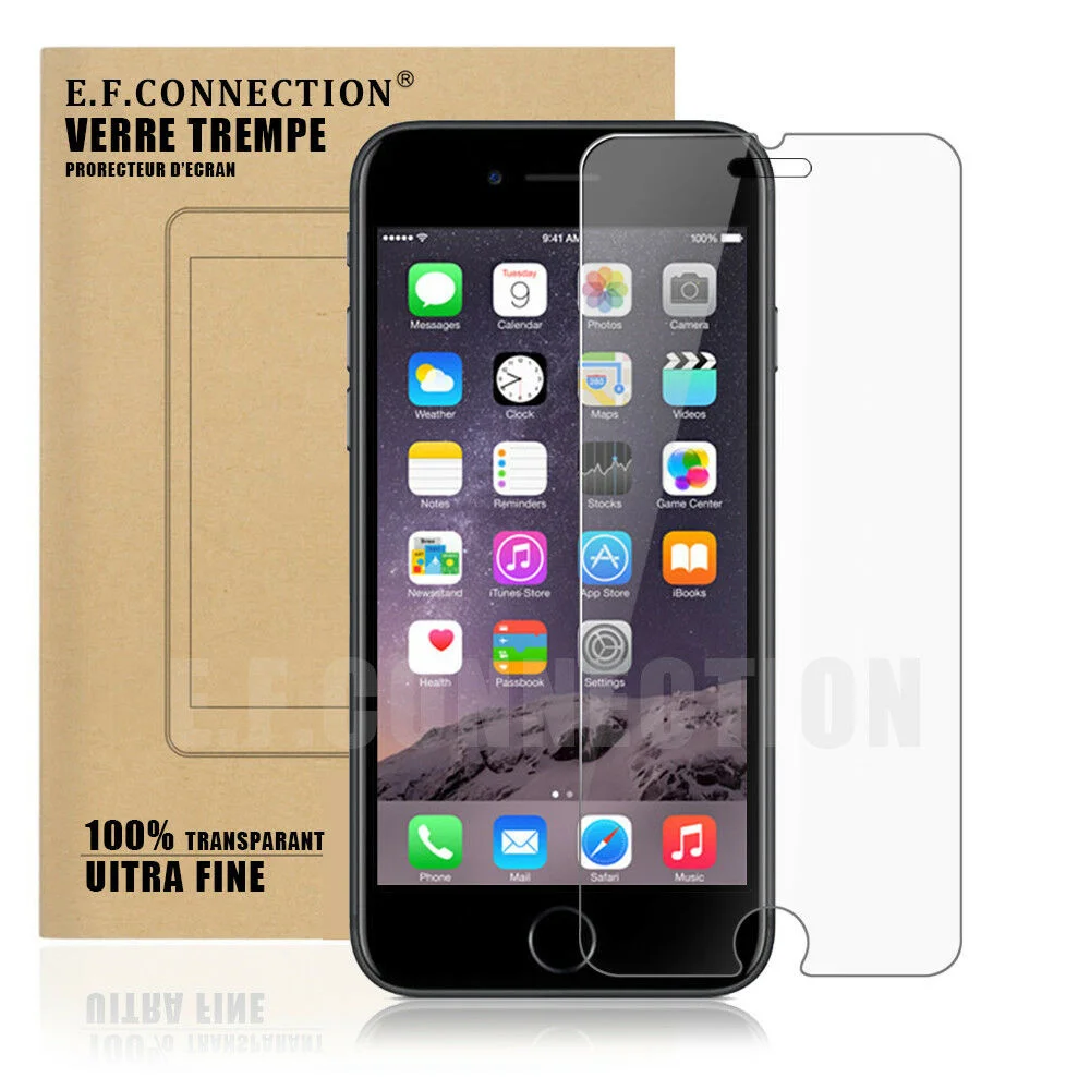 

For iPhone 8/7/6S/6 Vitre protection Verre tremp Film protecteur cran 4.7 '' Time limited At a loss