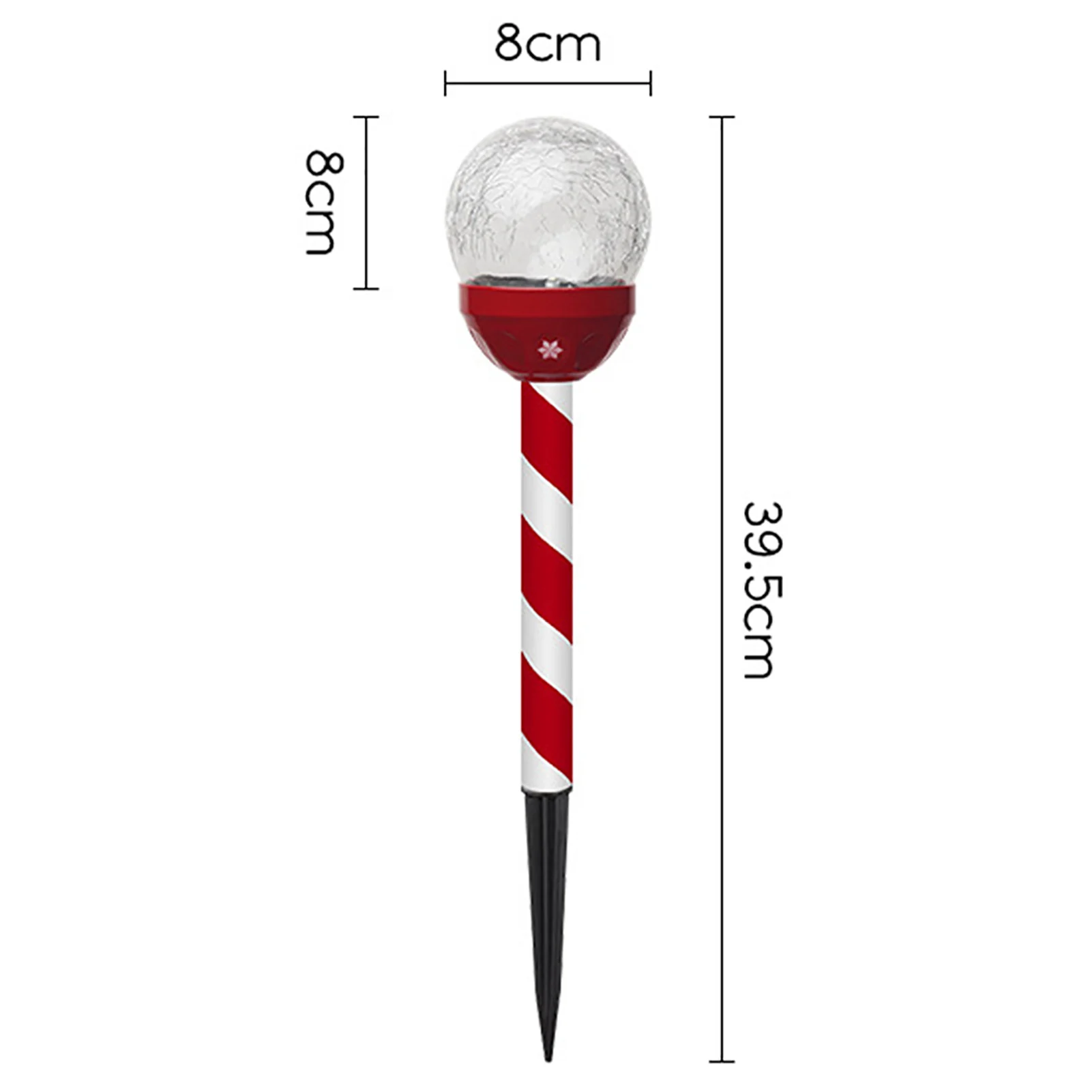 

6PCS Solar Light Lantern Outdoor Garden Lamp Glass Crack Ball Chandelier Lawn Garden Decor Light Christmas Party Christmas Light