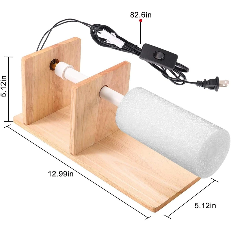 

Cup Turner for Crafts Tumbler,Electric Tumbler Spinner with Rotisserie Motor,for Epoxy Crafts Coating Tumblers US Plug