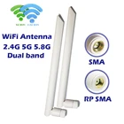 Двухдиапазонная антенна Wi-Fi 5dbi 2,4 ГГц 5,8 ГГц всенаправленный для USB-адаптера дрона Встроенный PCI-ретранслятор карты беспроводной расширитель диапазона