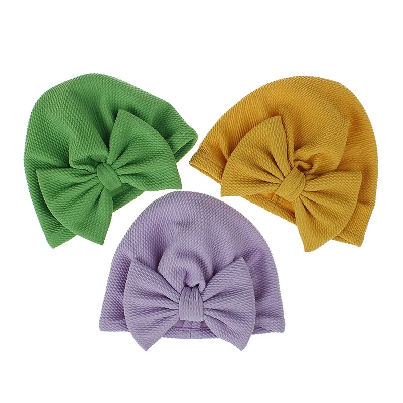 

Boy Girl Floral Bowknot Head Wraps For Kids Baby Newborn Fashion Cute Baby Hat Toddler Kids Soft Cotton Turban Beanies Hat Hot