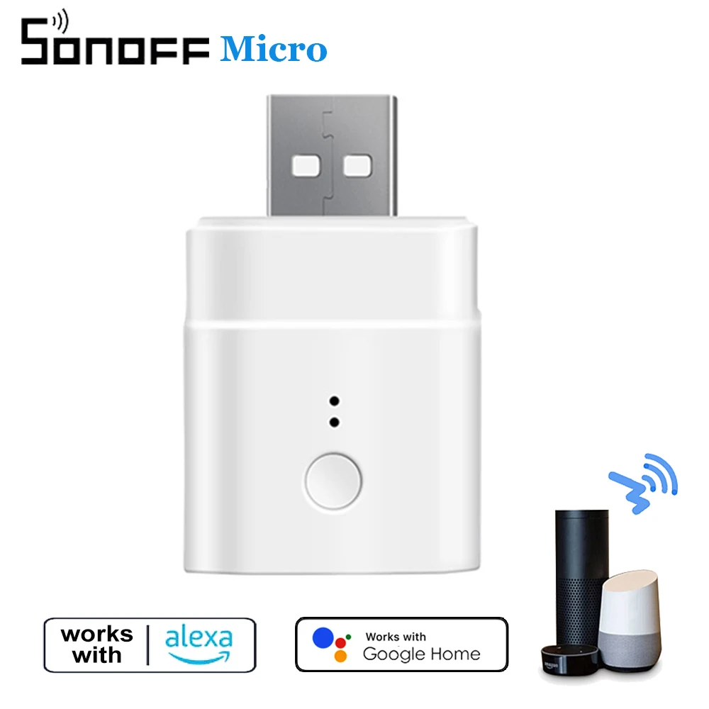 Беспроводной смарт-адаптер SONOFF Micro 5 в с поддержкой Wi-Fi | Электроника