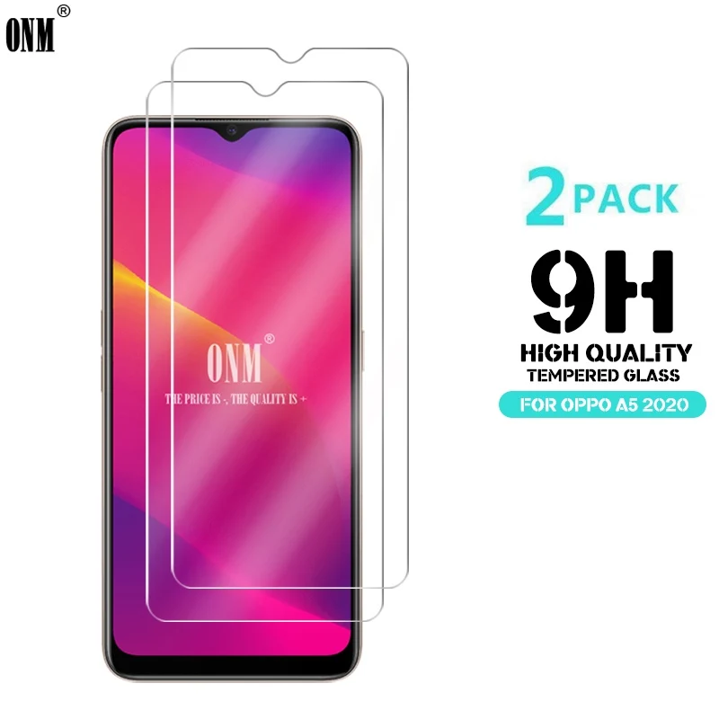 2 шт закаленное стекло для OPPO A5 стекло протектор экрана 2.5D 9H Премиум Закаленное стекло для OPPO A5 защитная пленка