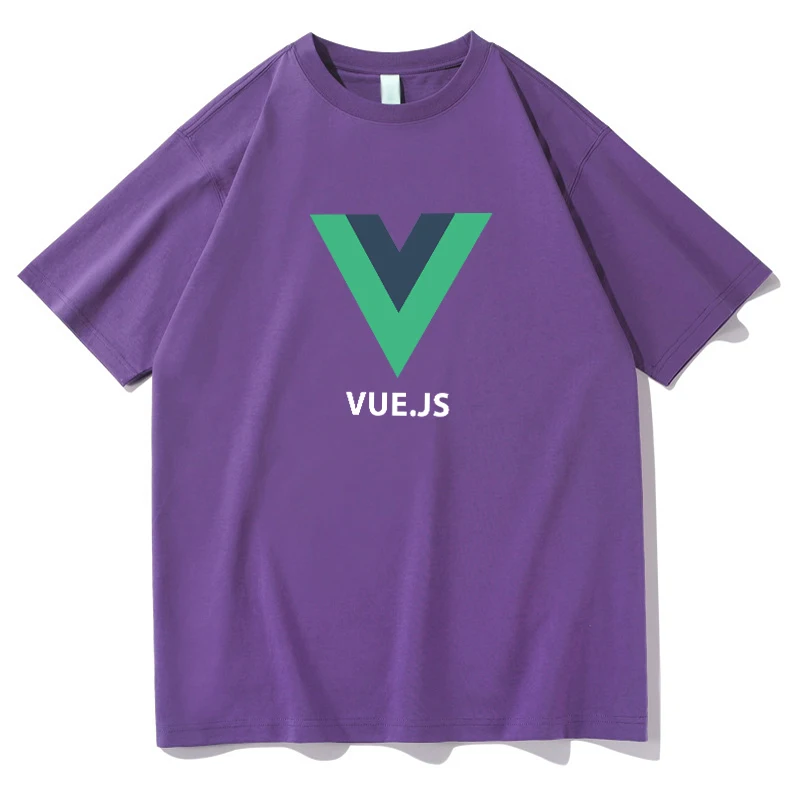 Frontend Vue.js Programmer Shirt Geek Hacker Coder Gift Web Developer Tshirt Cotton Tee IT Present For Husband Boyfriend | Мужская