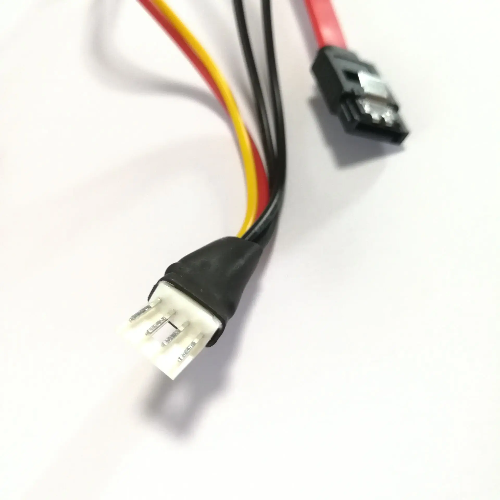 10 шт./лот --- 2 в 1 4pin FDD Floppy Male Power + 7pin SATA Female Data to 7 15pin 22P Соединительный кабель 18AWG 40 см