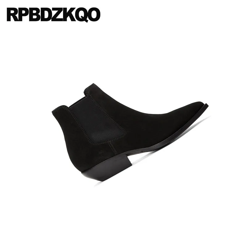 Ковбойские сапоги мужские ковбойские до щиколотки с заостренным носком из