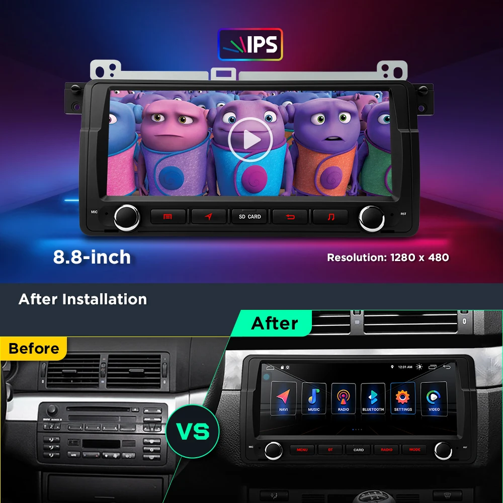 Автомобильная стереосистема XTRONS 8 дюйма Android 10 0 для BMW E46 седан M3 Rover 75 MG ZT GPS DSP RCA