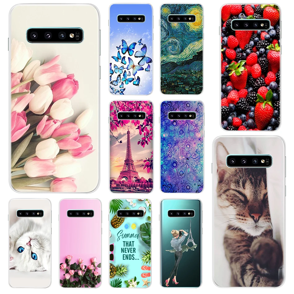 Мягкий чехол из ТПУ для Samsung Galaxy S10 Plus мягкий силиконовый S 10 S10E телефона |