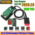 Новый VCI 2020,23 Bluetooth 4,2 Бесплатный Keygen 2017 R3 автомобильный диагностический 2PCB V3.0 9241A 21 красный NEC Реле двойная PCB TCS