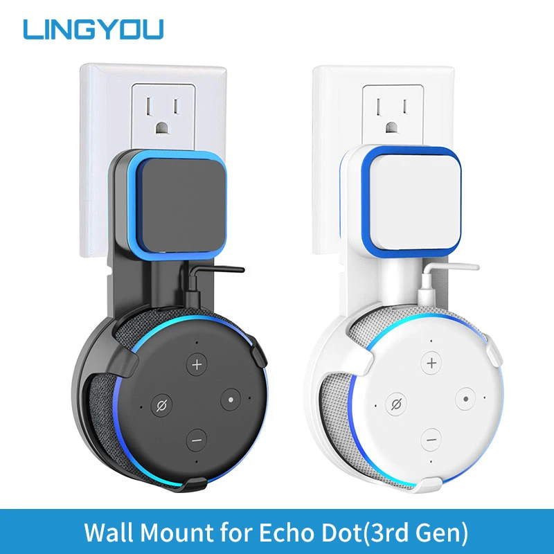 100% оригинальное настенное крепление и устройство для намотки кабеля Amazon Echo Dot
