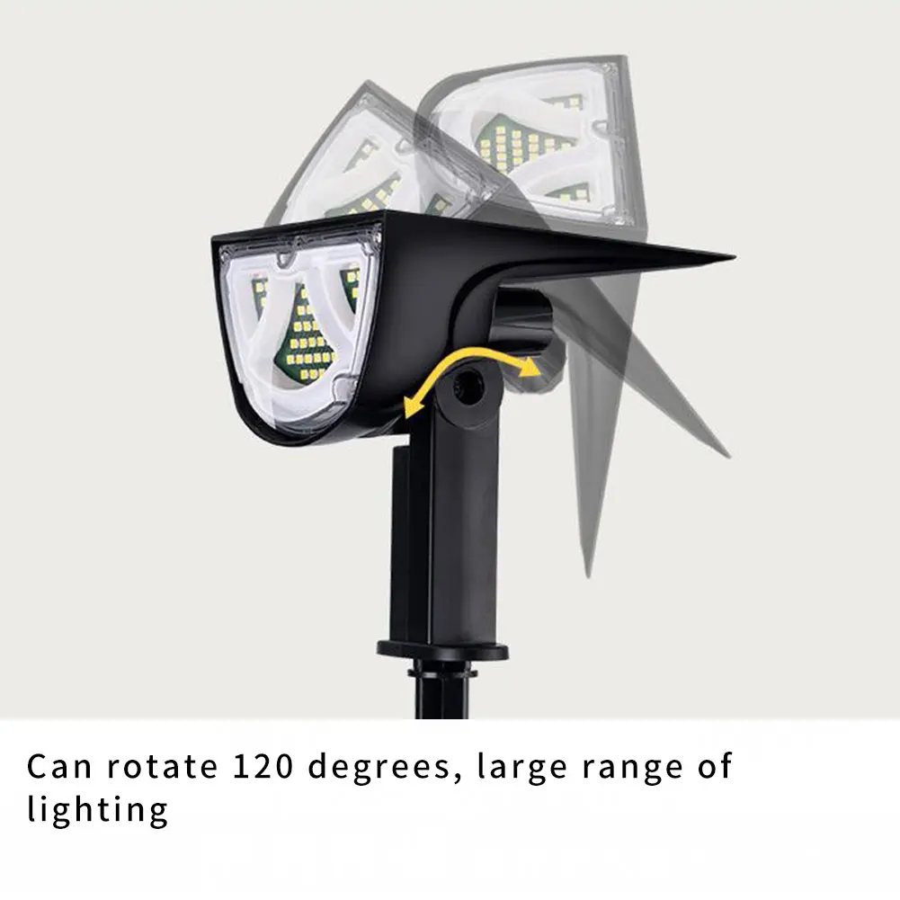 

Solar Landscape Spotlights LED Waterproof Wall Light with Adjustable Angle Function Yellow/White/Colour Solar Garden Light