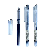 high quality 0 5mm transparent black ink gel pen little white dot rp10 office student school writing student stationery supplies