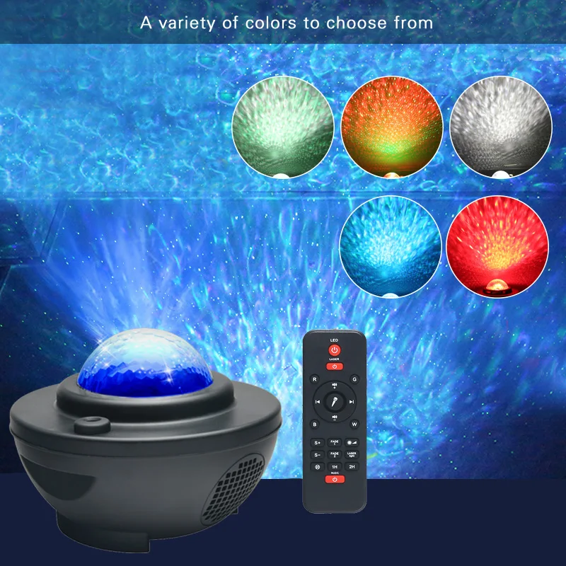 

LED Night Light Colorful Starry Sky Projector Blueteeth USB Voice Control Music Player Romantic Projection Lamp Birthday Gift