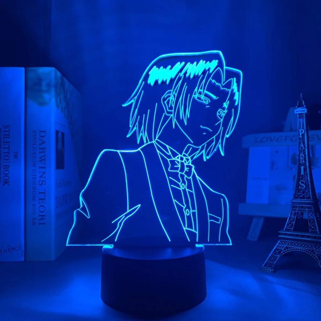 

Acrylic Led Night Anime Hunter X Hunter Feitan 3D Led Light for Bedroom Decor Nightlight Hxh Feitan Table Lamp Birthday Gift