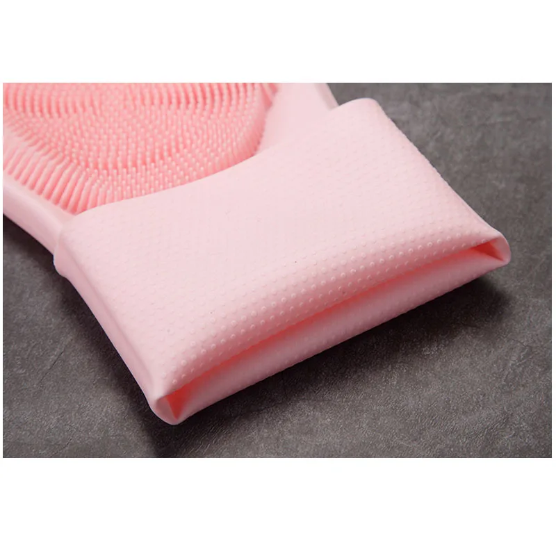 Волшебные многофункциональные силиконовые перчатки для очистки мытья тарелок