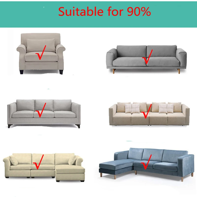 

Elastic Solid Color Sofa Cover for L Shaped Sectional Corner Chaise Longue Sofa Stretch Couch Cover Slipcovers for Living Room