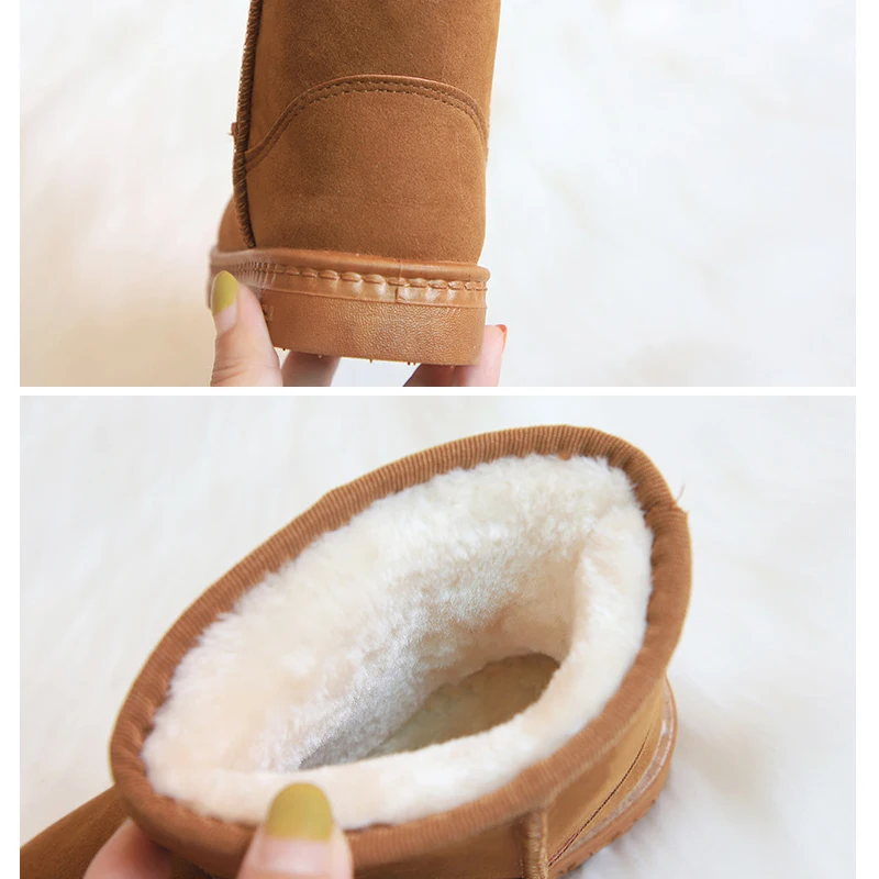 Детские зимние полусапоги без шнуровки хлопковые ботильоны домашние